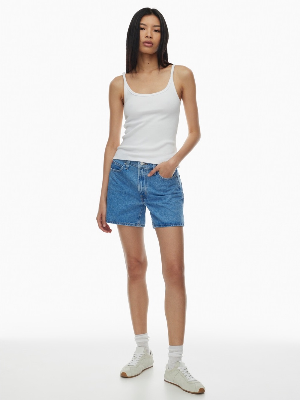 Aritzia low rise denim shorts - Sunday best mood shorts